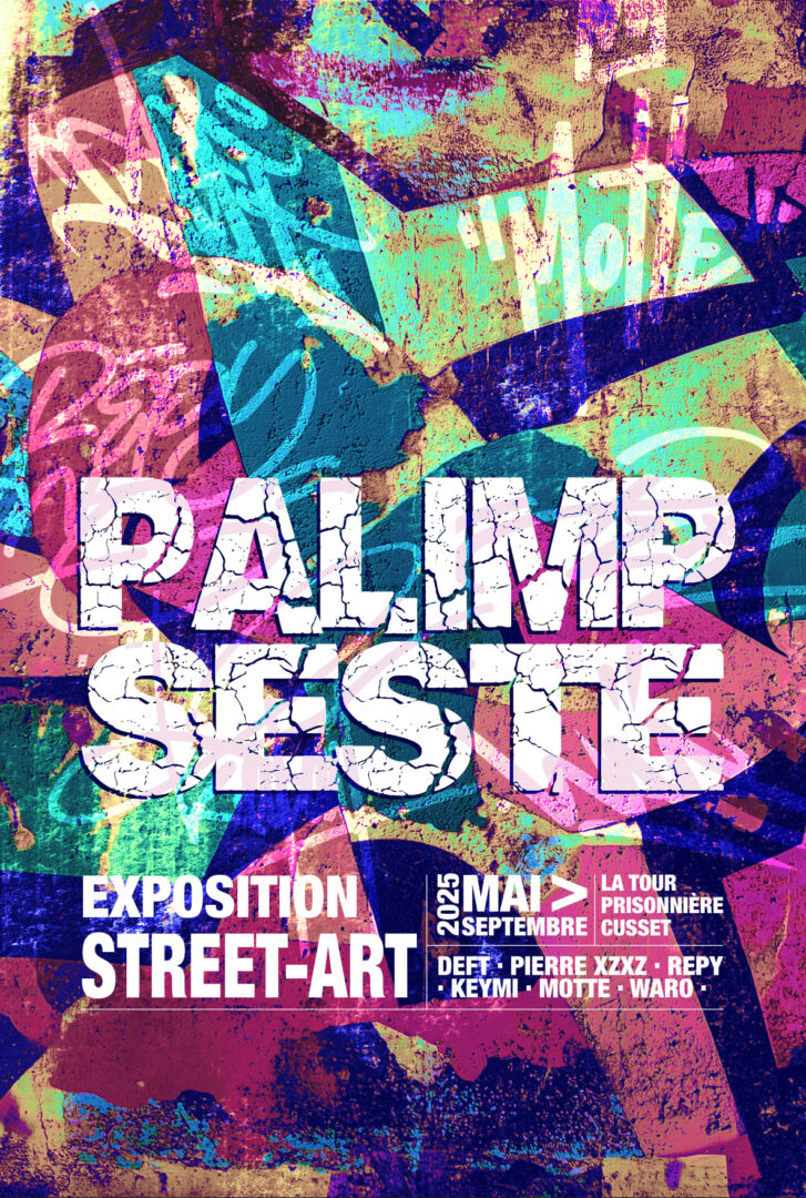 Affiche exposition Palimpseste - Cusset 2025